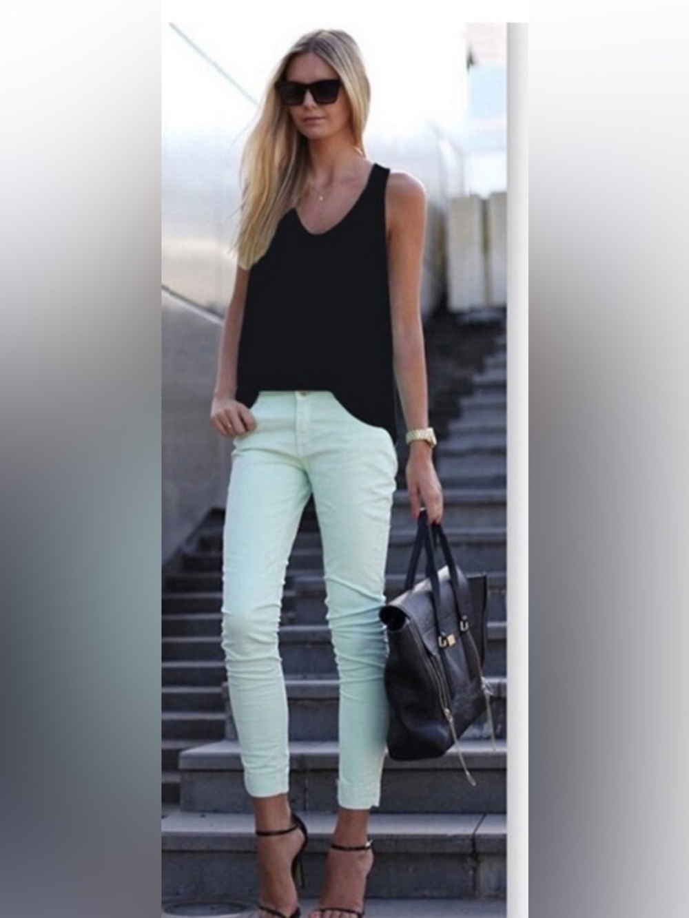 Black Stylish Tank Top.